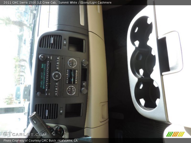 Summit White / Ebony/Light Cashmere 2011 GMC Sierra 1500 SLE Crew Cab