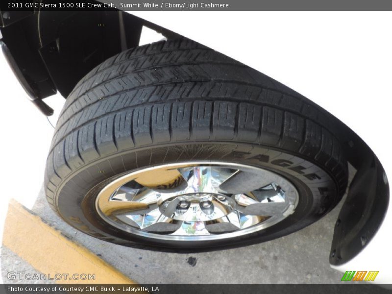 Summit White / Ebony/Light Cashmere 2011 GMC Sierra 1500 SLE Crew Cab