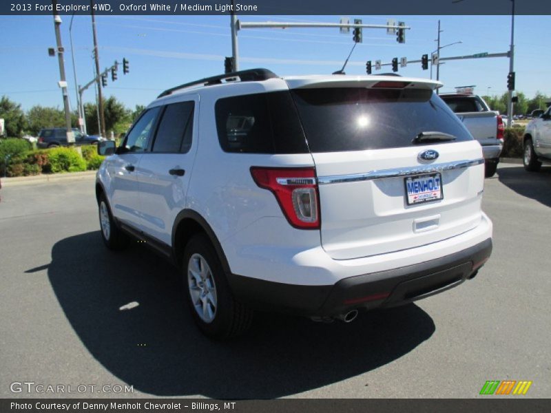 Oxford White / Medium Light Stone 2013 Ford Explorer 4WD