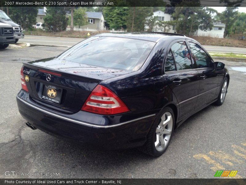 Capri Blue Metallic / Ash 2007 Mercedes-Benz C 230 Sport