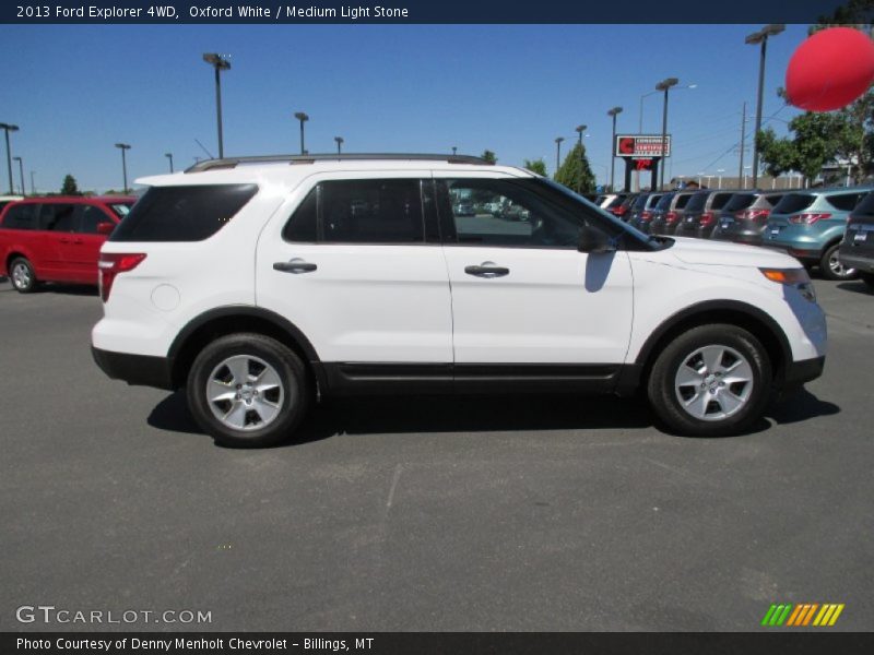 Oxford White / Medium Light Stone 2013 Ford Explorer 4WD
