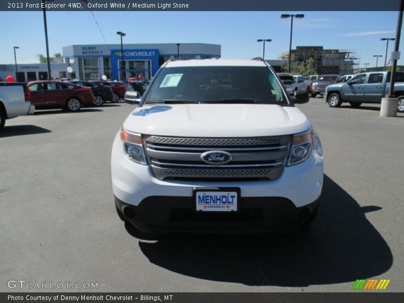 Oxford White / Medium Light Stone 2013 Ford Explorer 4WD