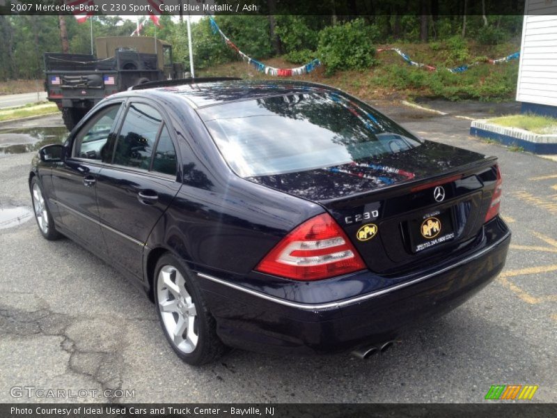 Capri Blue Metallic / Ash 2007 Mercedes-Benz C 230 Sport