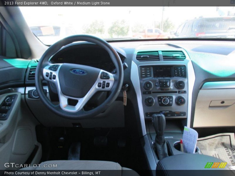 Oxford White / Medium Light Stone 2013 Ford Explorer 4WD