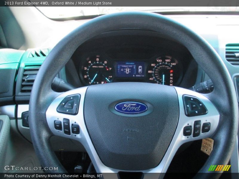 Oxford White / Medium Light Stone 2013 Ford Explorer 4WD