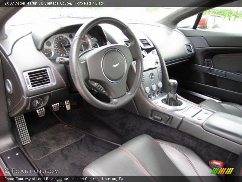  2007 V8 Vantage Coupe Black Interior