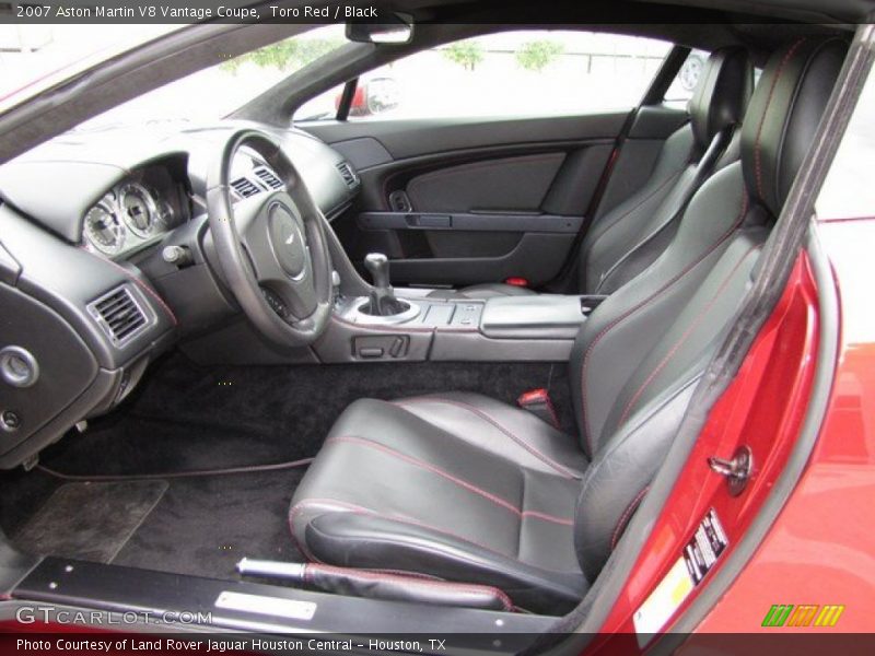 Front Seat of 2007 V8 Vantage Coupe