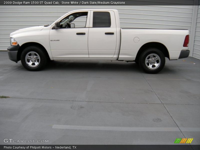 Stone White / Dark Slate/Medium Graystone 2009 Dodge Ram 1500 ST Quad Cab