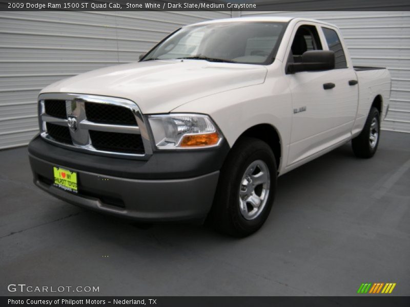 Stone White / Dark Slate/Medium Graystone 2009 Dodge Ram 1500 ST Quad Cab