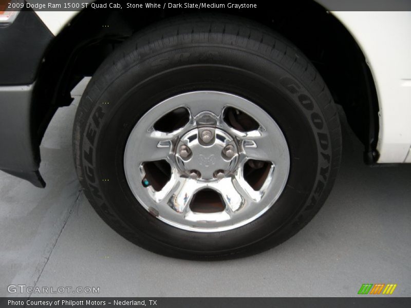 Stone White / Dark Slate/Medium Graystone 2009 Dodge Ram 1500 ST Quad Cab