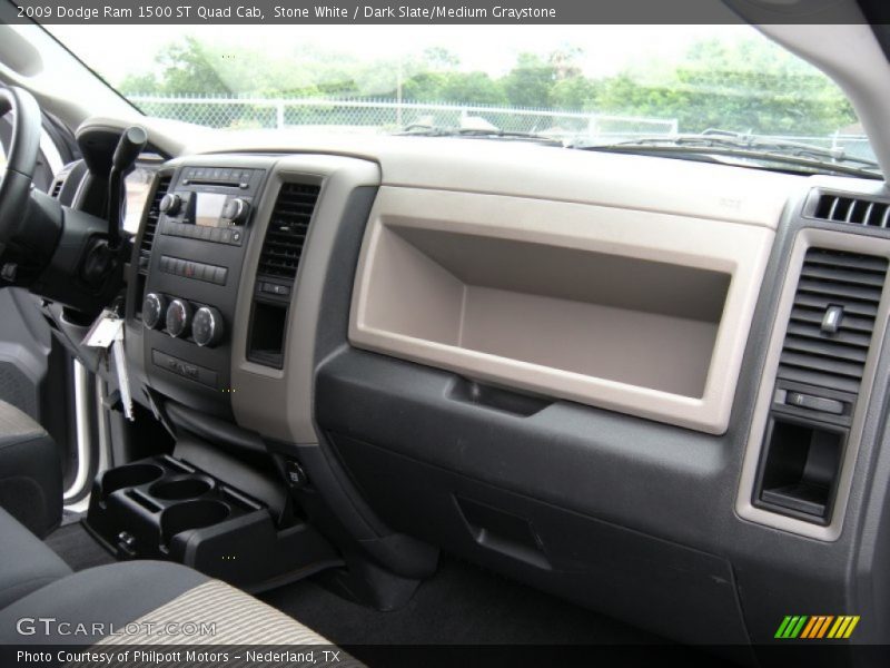 Stone White / Dark Slate/Medium Graystone 2009 Dodge Ram 1500 ST Quad Cab