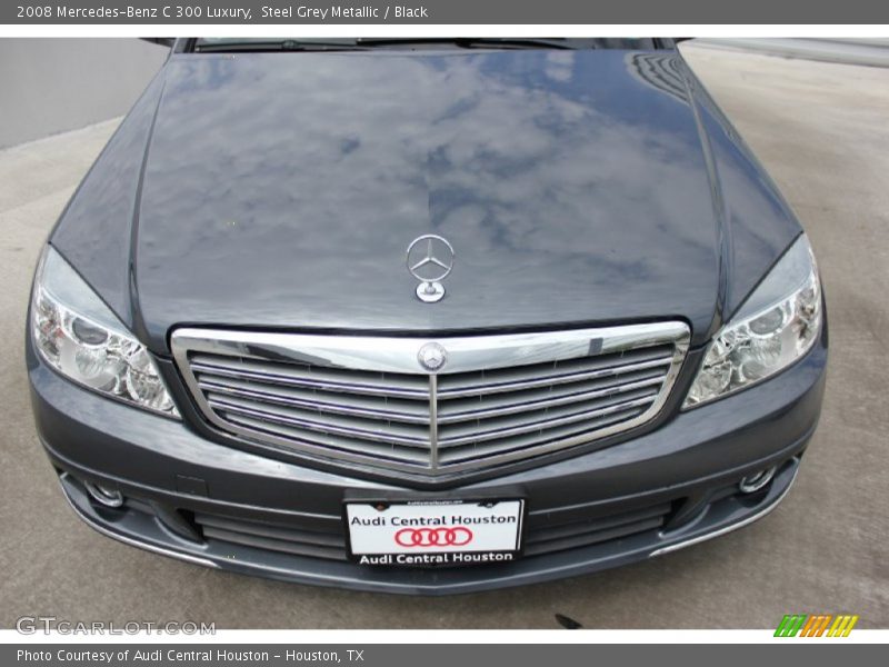 Steel Grey Metallic / Black 2008 Mercedes-Benz C 300 Luxury