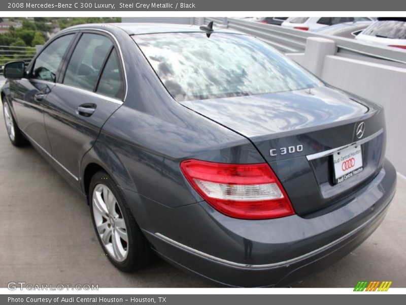 Steel Grey Metallic / Black 2008 Mercedes-Benz C 300 Luxury