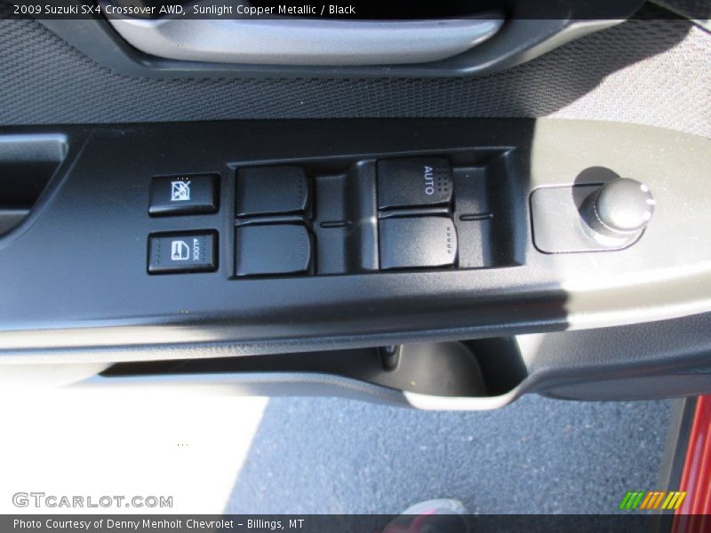 Sunlight Copper Metallic / Black 2009 Suzuki SX4 Crossover AWD