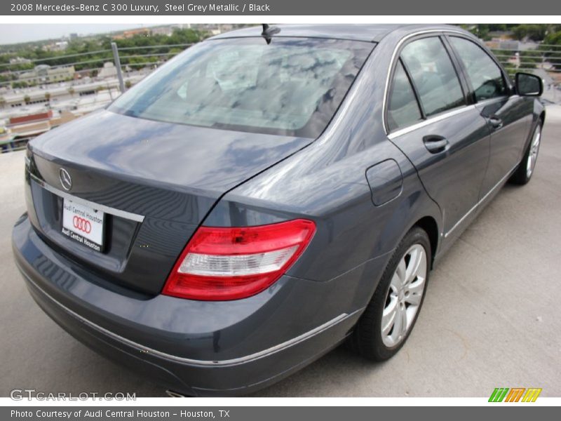 Steel Grey Metallic / Black 2008 Mercedes-Benz C 300 Luxury