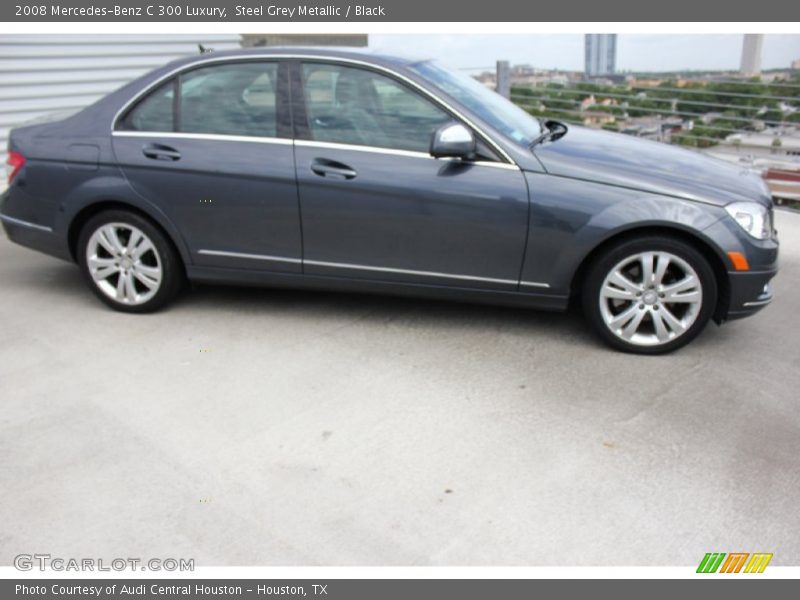 Steel Grey Metallic / Black 2008 Mercedes-Benz C 300 Luxury