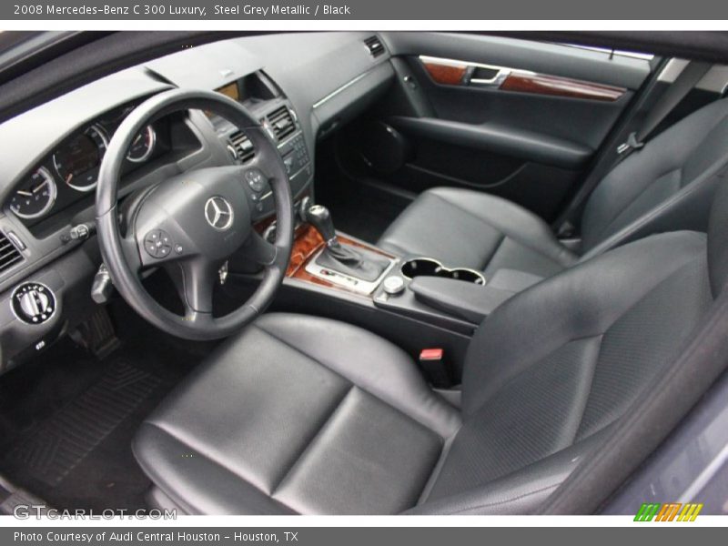 Steel Grey Metallic / Black 2008 Mercedes-Benz C 300 Luxury
