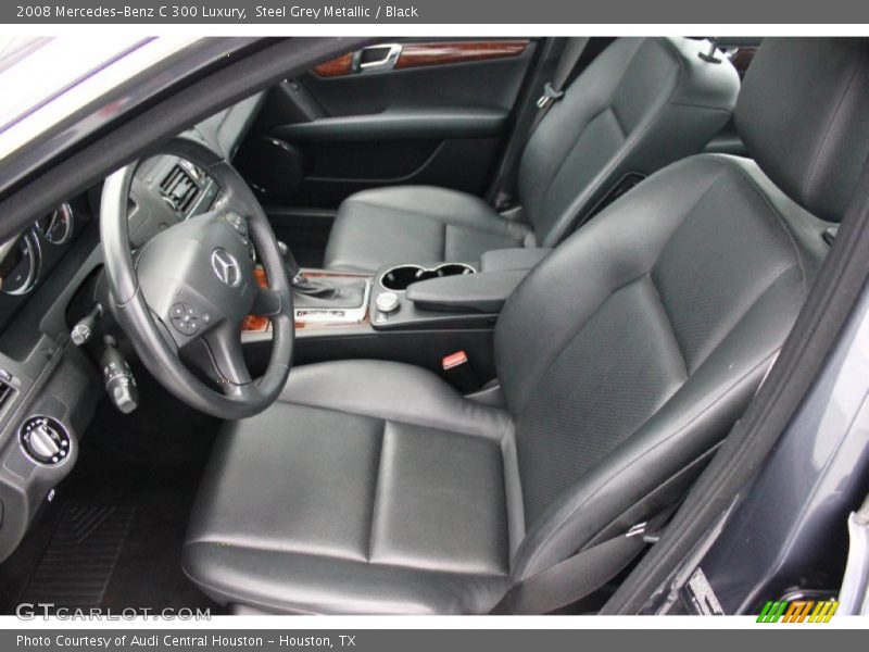 Steel Grey Metallic / Black 2008 Mercedes-Benz C 300 Luxury