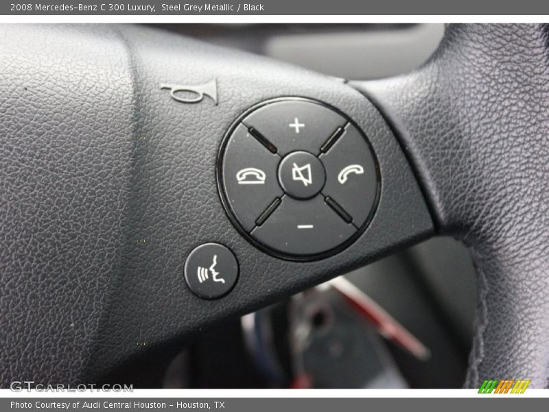Steel Grey Metallic / Black 2008 Mercedes-Benz C 300 Luxury