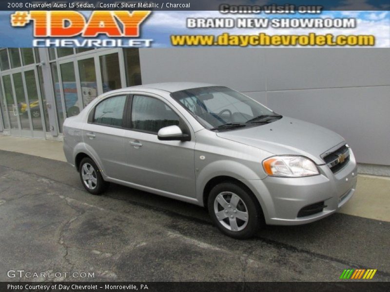 Cosmic Silver Metallic / Charcoal 2008 Chevrolet Aveo LS Sedan