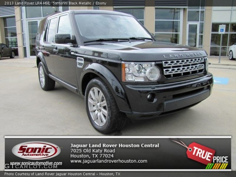 Santorini Black Metallic / Ebony 2013 Land Rover LR4 HSE