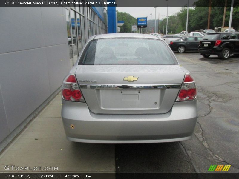 Cosmic Silver Metallic / Charcoal 2008 Chevrolet Aveo LS Sedan