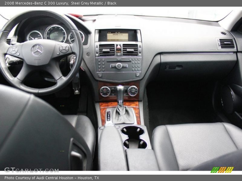Steel Grey Metallic / Black 2008 Mercedes-Benz C 300 Luxury