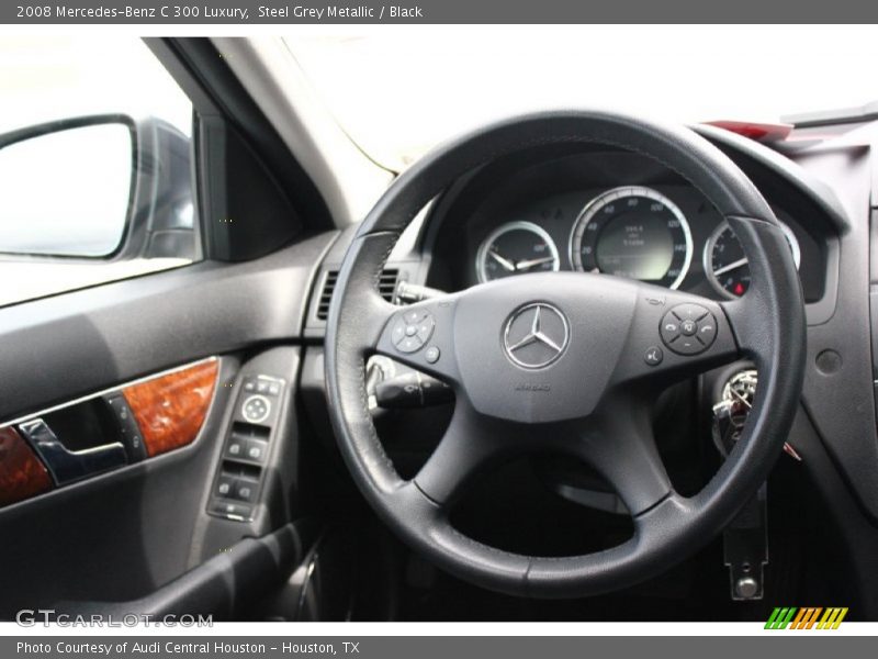 Steel Grey Metallic / Black 2008 Mercedes-Benz C 300 Luxury