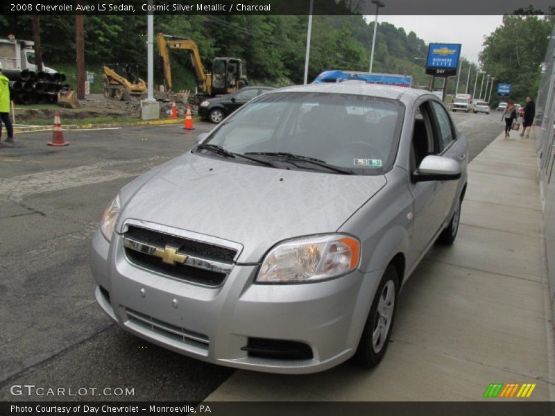 Cosmic Silver Metallic / Charcoal 2008 Chevrolet Aveo LS Sedan