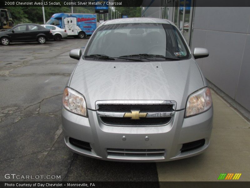 Cosmic Silver Metallic / Charcoal 2008 Chevrolet Aveo LS Sedan