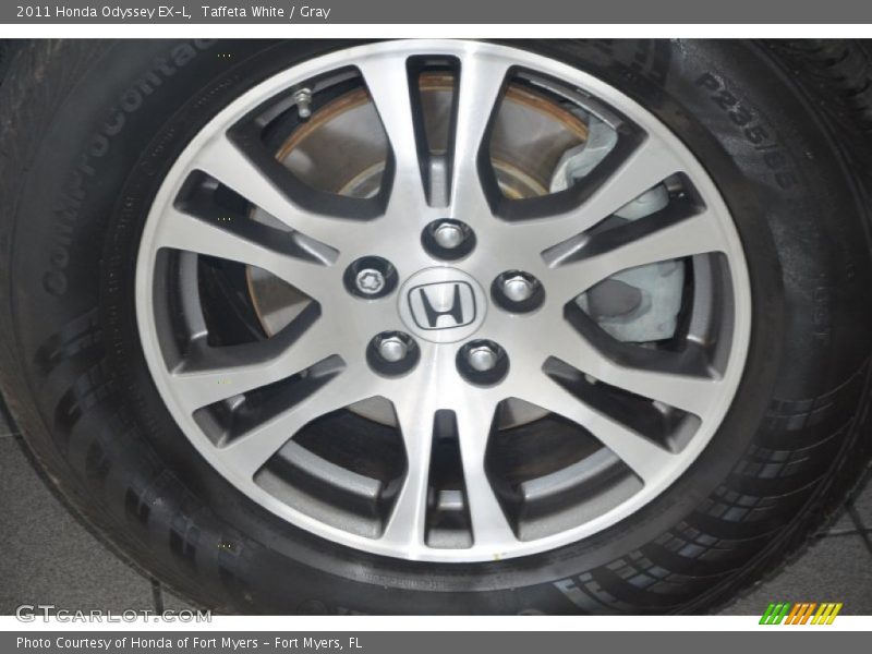 Taffeta White / Gray 2011 Honda Odyssey EX-L