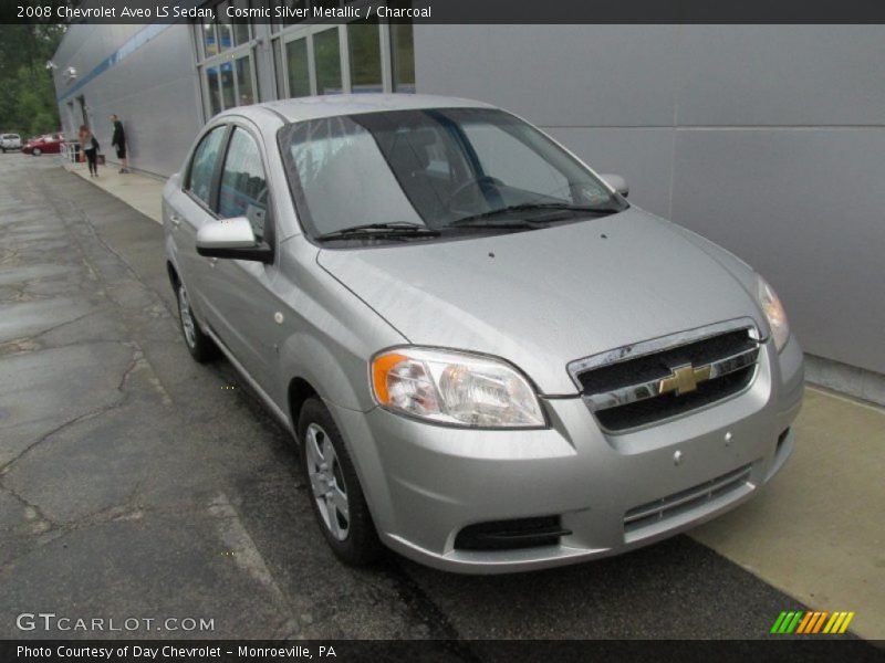 Cosmic Silver Metallic / Charcoal 2008 Chevrolet Aveo LS Sedan