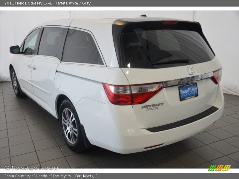Taffeta White / Gray 2011 Honda Odyssey EX-L