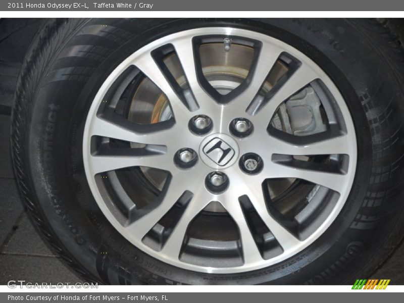 Taffeta White / Gray 2011 Honda Odyssey EX-L
