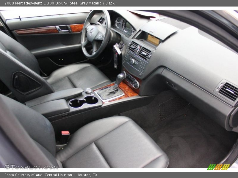 Steel Grey Metallic / Black 2008 Mercedes-Benz C 300 Luxury
