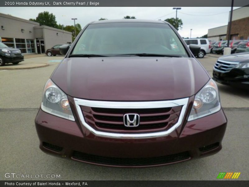 Dark Cherry Pearl / Beige 2010 Honda Odyssey LX