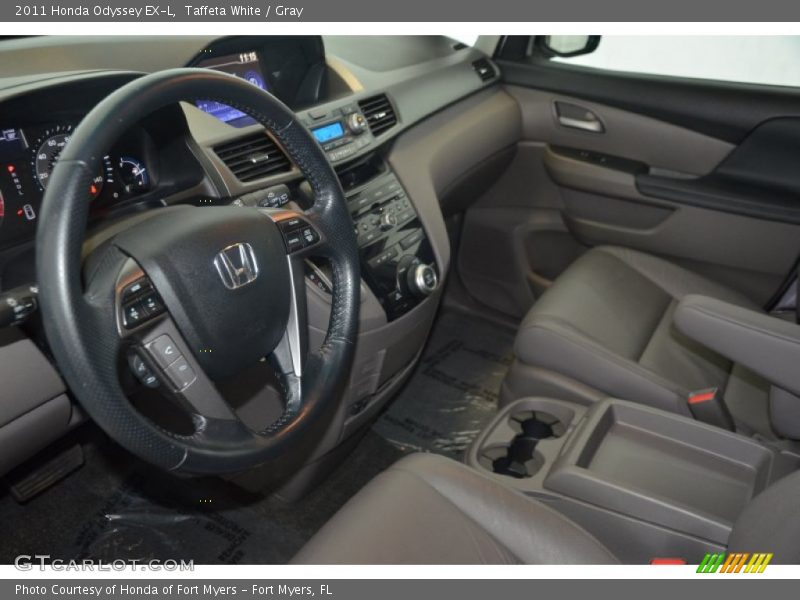 Taffeta White / Gray 2011 Honda Odyssey EX-L