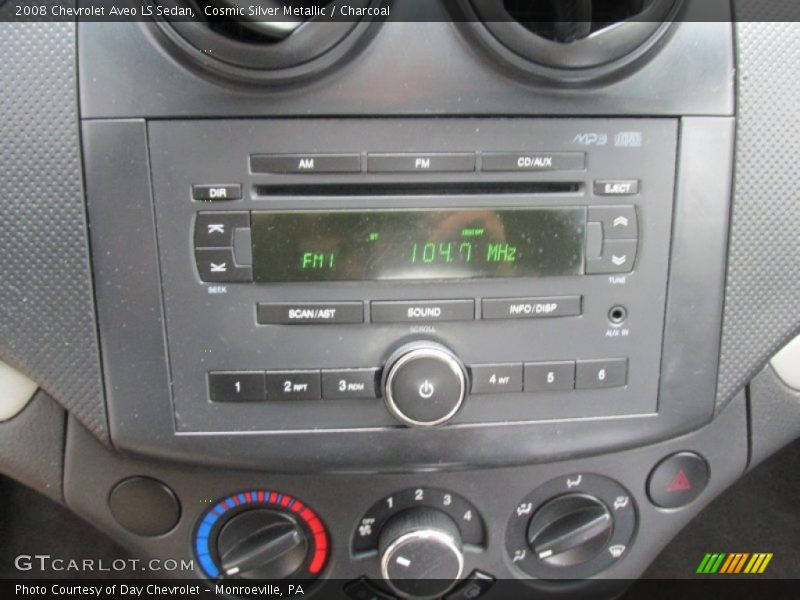 Cosmic Silver Metallic / Charcoal 2008 Chevrolet Aveo LS Sedan
