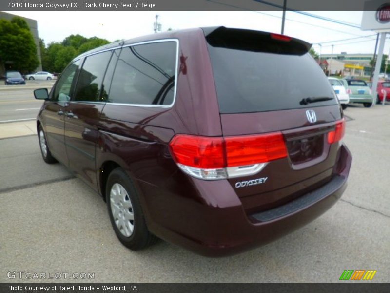 Dark Cherry Pearl / Beige 2010 Honda Odyssey LX