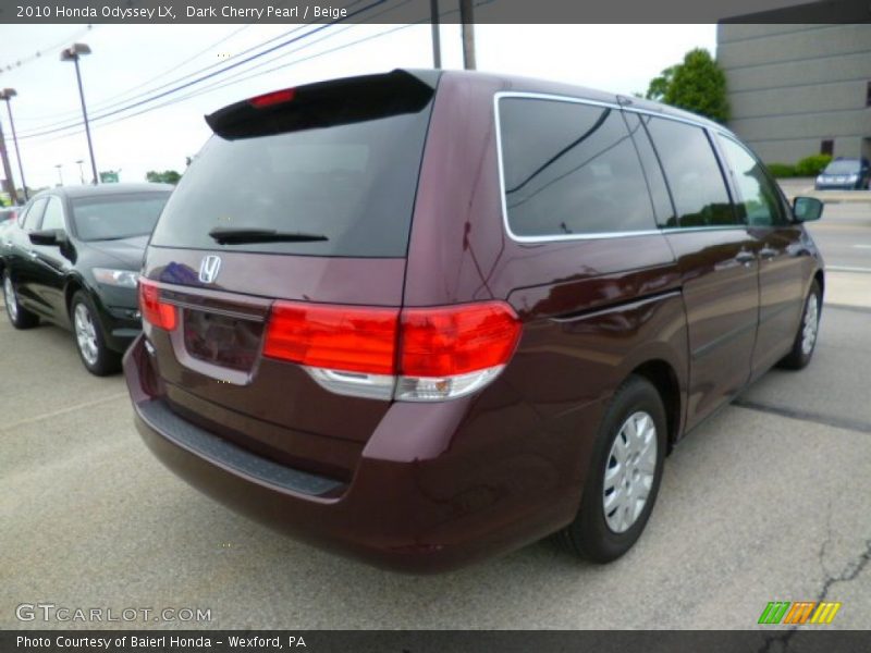 Dark Cherry Pearl / Beige 2010 Honda Odyssey LX