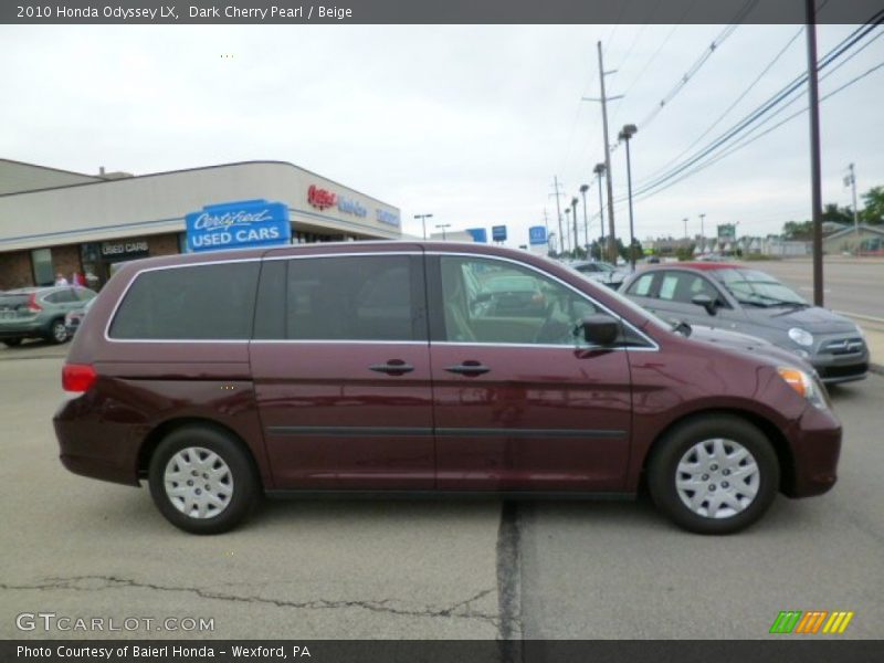 Dark Cherry Pearl / Beige 2010 Honda Odyssey LX