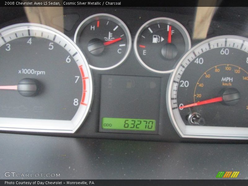 Cosmic Silver Metallic / Charcoal 2008 Chevrolet Aveo LS Sedan
