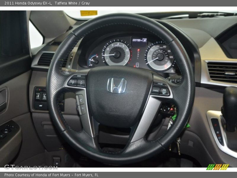 Taffeta White / Gray 2011 Honda Odyssey EX-L