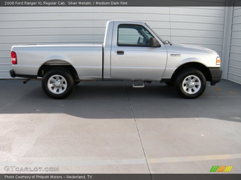 Silver Metallic / Medium Dark Flint 2008 Ford Ranger XL Regular Cab