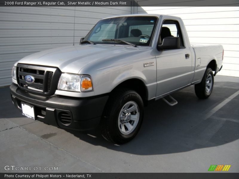 Silver Metallic / Medium Dark Flint 2008 Ford Ranger XL Regular Cab