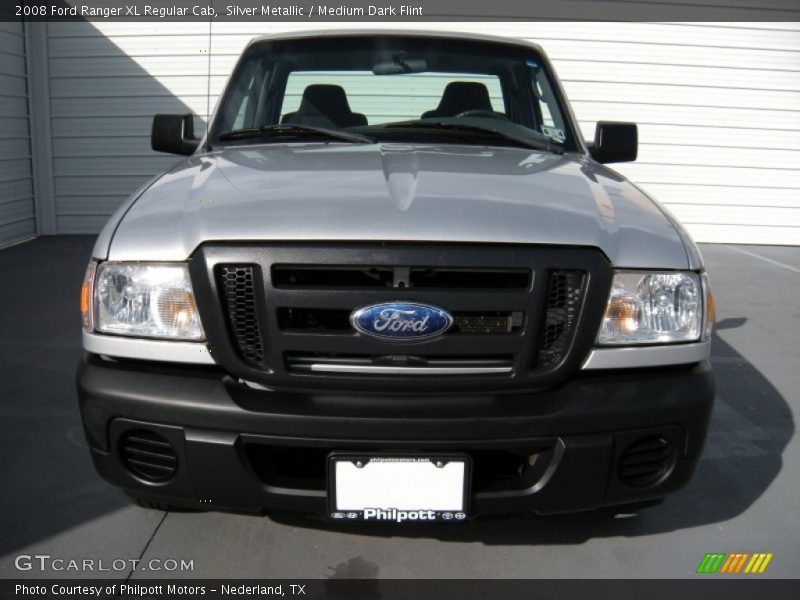 Silver Metallic / Medium Dark Flint 2008 Ford Ranger XL Regular Cab