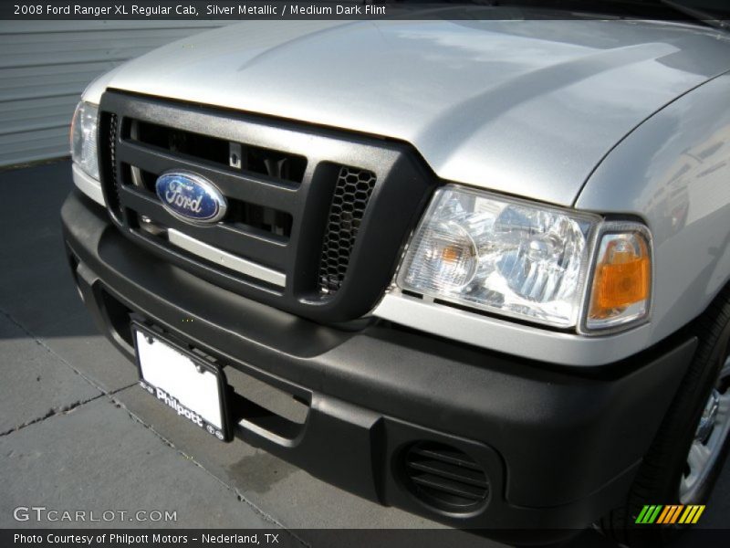 Silver Metallic / Medium Dark Flint 2008 Ford Ranger XL Regular Cab
