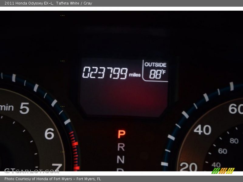 Taffeta White / Gray 2011 Honda Odyssey EX-L