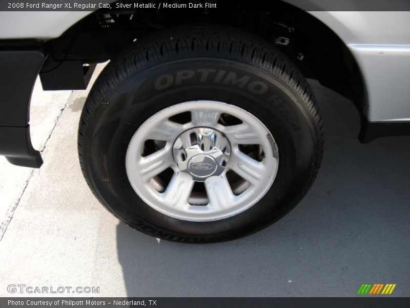 Silver Metallic / Medium Dark Flint 2008 Ford Ranger XL Regular Cab