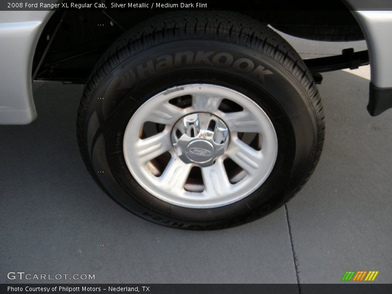 Silver Metallic / Medium Dark Flint 2008 Ford Ranger XL Regular Cab